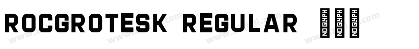 rocgrotesk regular字体转换 rocgrotesk regular字体转换